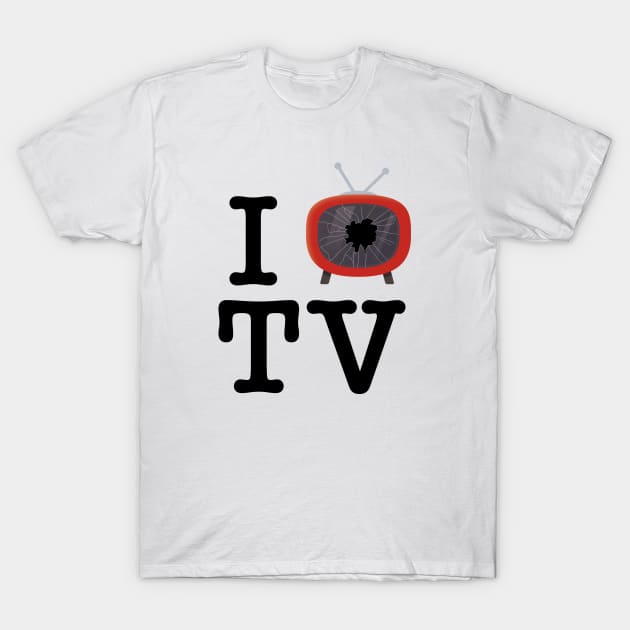 I hate TV T-Shirt by jasesa